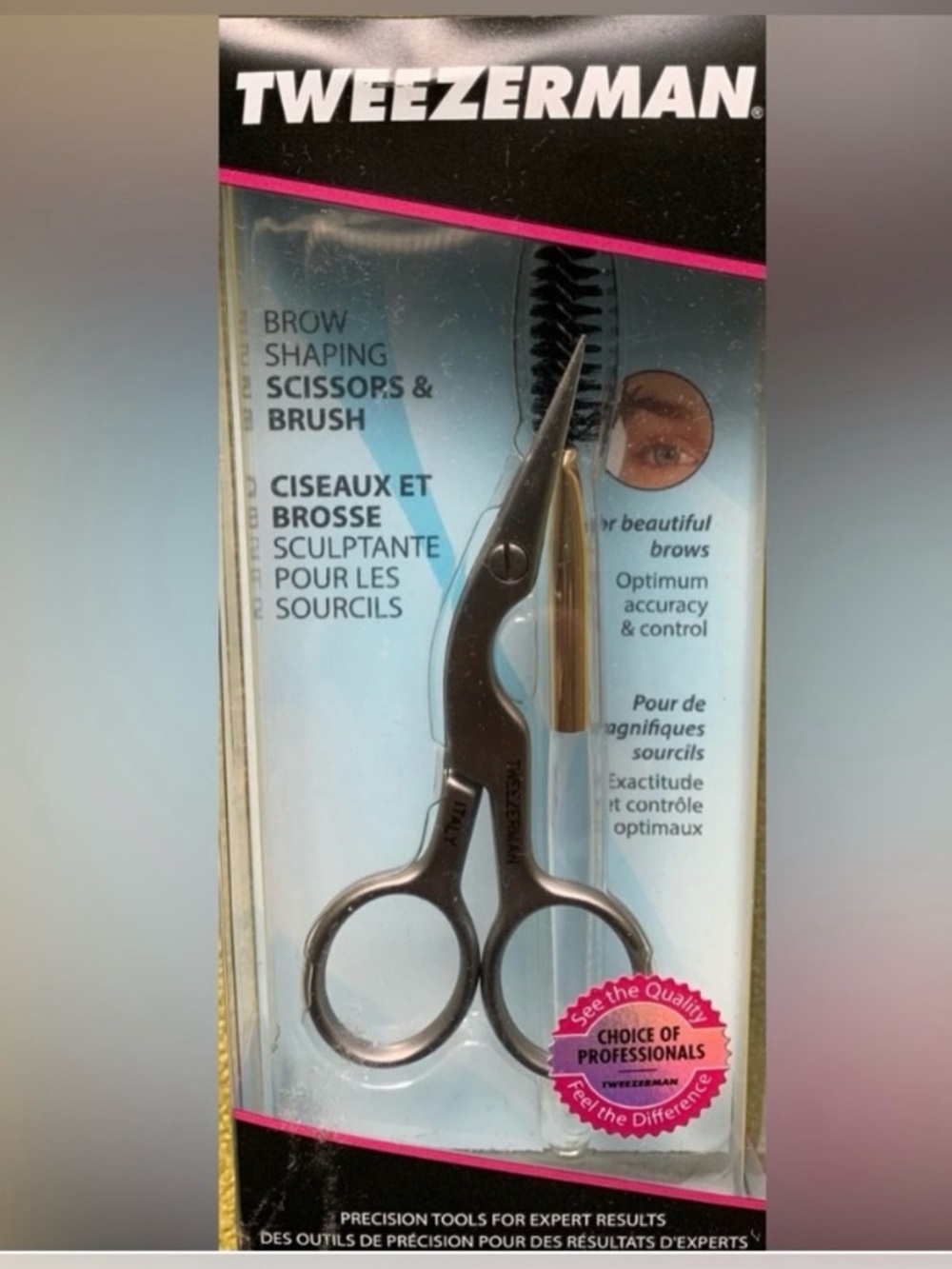 Tweezerman Brow Shaping Scissors & Brush Duo